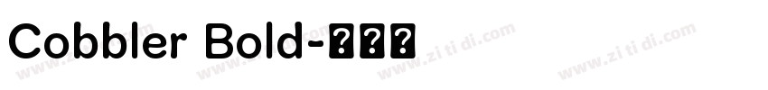 Cobbler Bold字体转换